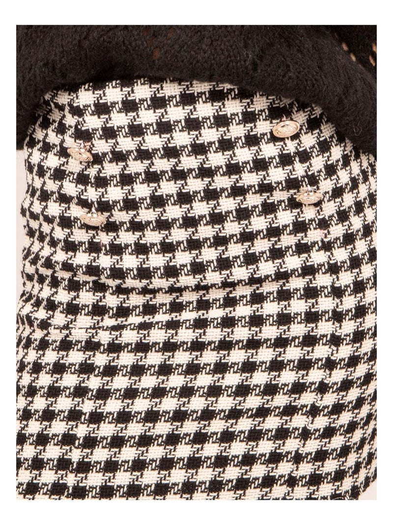 Jupe courte motifs XAMAS Noir - Kiabi