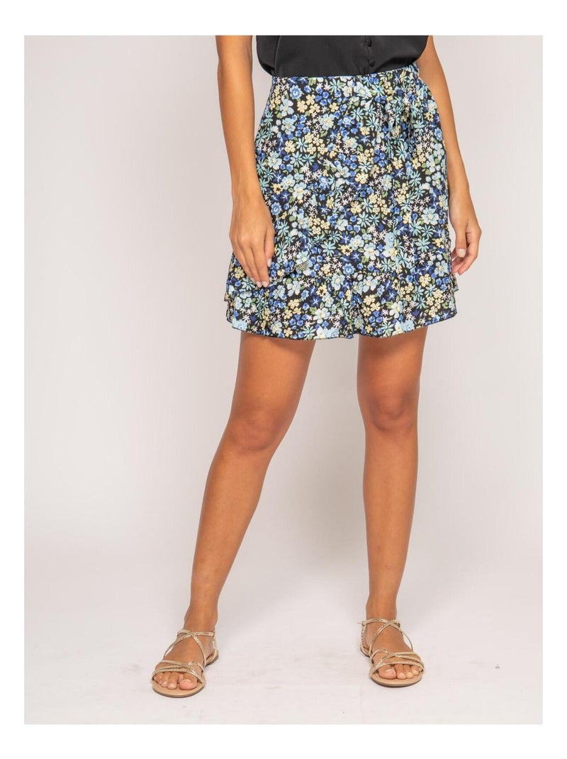 Jupe courte motifs XOKAO Bleu - Kiabi