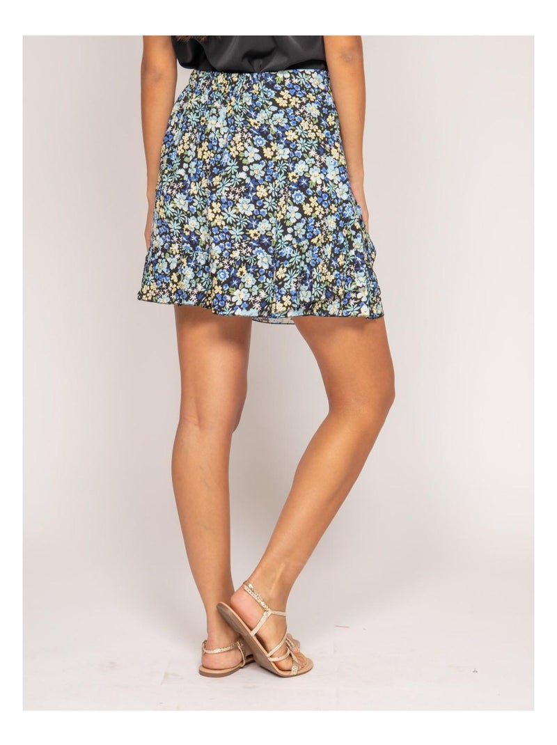 Jupe courte motifs XOKAO Bleu - Kiabi