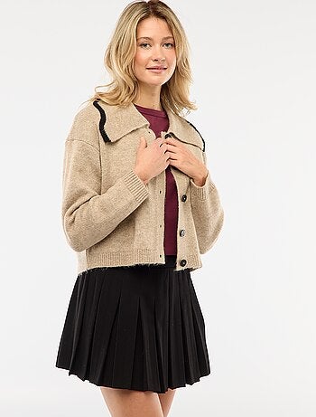 Jupe courte plissée