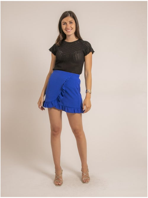 Jupe courte portefeuil XOTESS - Kiabi Jupe courte portefeuil XOTESS - Kiabi