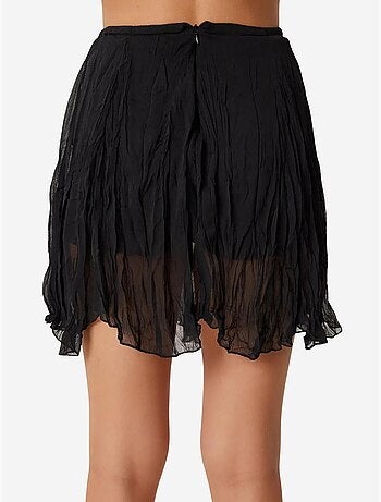 Jupe courte texturée à taille élastique istanbul