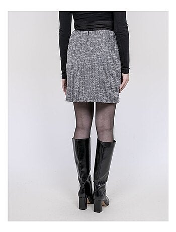 Jupe courte texturée XABOLIE