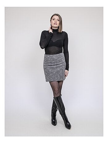 Jupe courte texturée XABOLIE