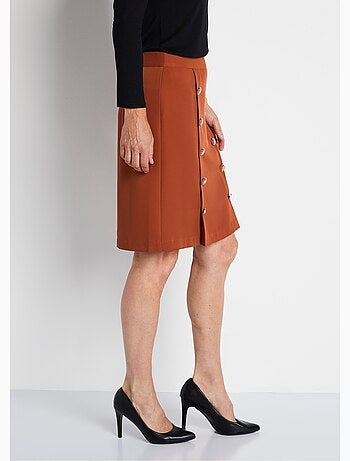 Jupe courte trapèze tissu extensible - Afibel