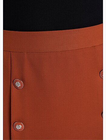 Jupe courte trapèze tissu extensible - Afibel