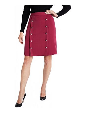 Jupe courte trapèze tissu extensible - Afibel