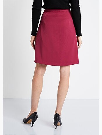 Jupe courte trapèze tissu extensible - Afibel