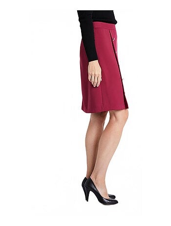 Jupe courte trapèze tissu extensible - Afibel