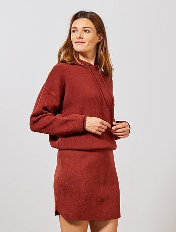 Jupe courte tricot - Kiabi