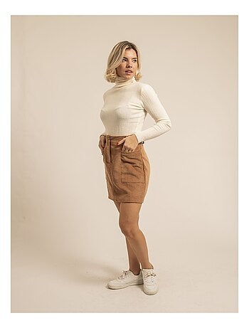 Jupe courte velours cotelé XYLIDINE