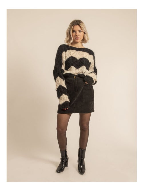 Jupe courte velours cotelé XYLIDINE - Kiabi