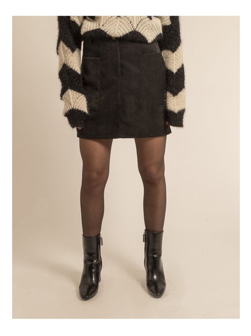 Jupe courte velours cotelé XYLIDINE - Kiabi