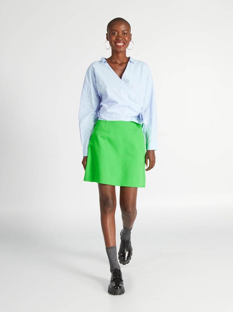 Jupe courte vert - Kiabi