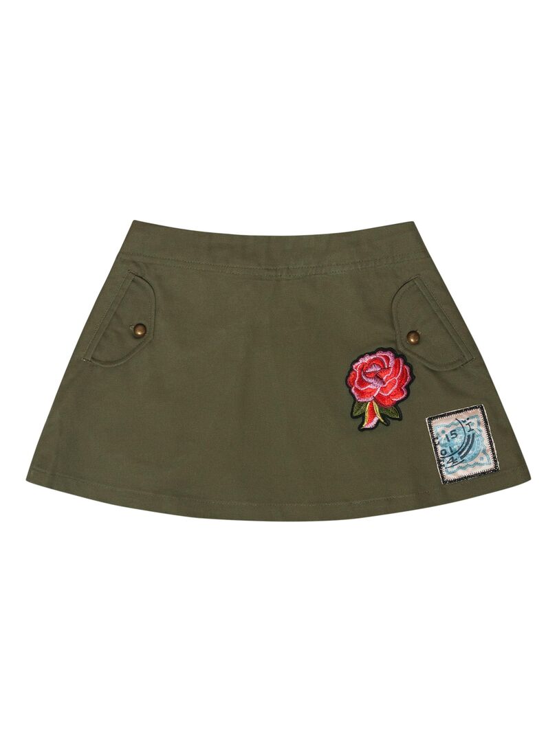 Jupe Courte Vert Kaki Fille MINI SKA - La Faute ?� Voltaire - Kaki - Kiabi - 19.90�?�