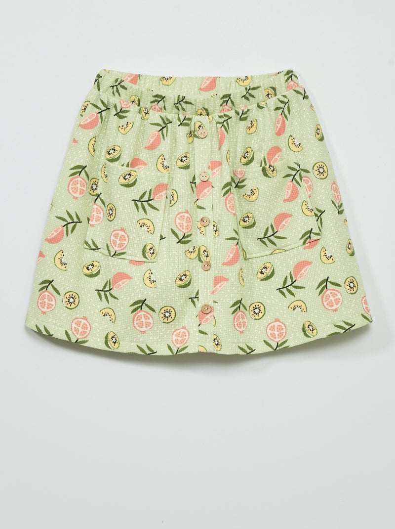 Jupe courte VERT - Kiabi