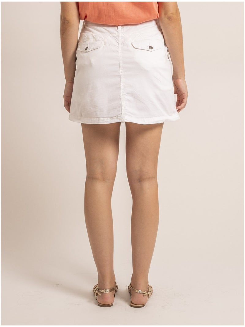 Jupe courte XOMIA Blanc - Kiabi