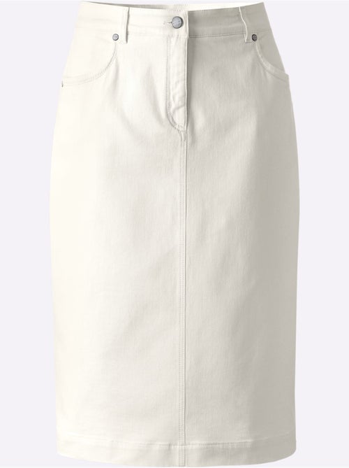 Jupe Crayon Coton De Qualité - Taille Courte - helline - Kiabi