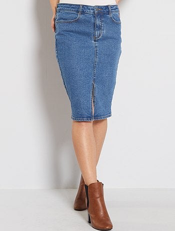 Jupe crayon en jean - Kiabi