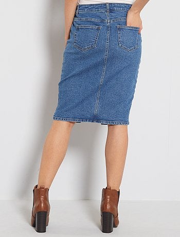 Jupe crayon en jean - Kiabi