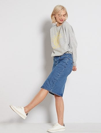Jupe crayon en jean - Kiabi