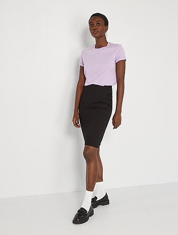 Jupe crayon en maille milano - Kiabi