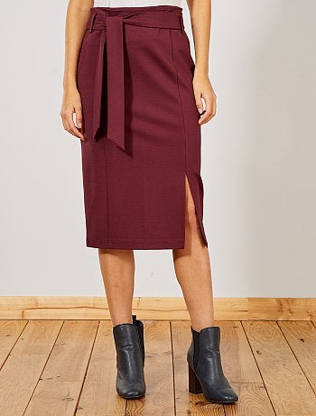 Jupe crayon en maille milano - Kiabi