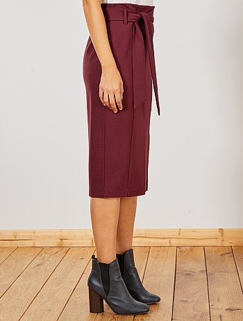 Jupe crayon en maille milano - Kiabi