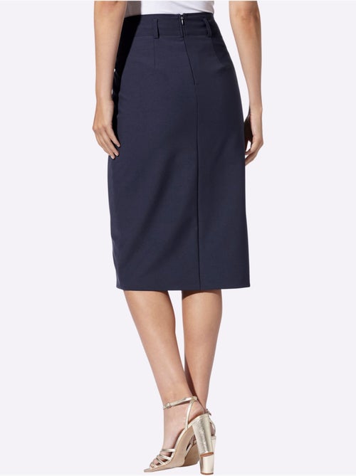 Jupe Crayon Fausse Patte De Boutonnage - Taille Standard - Helline - Kiabi