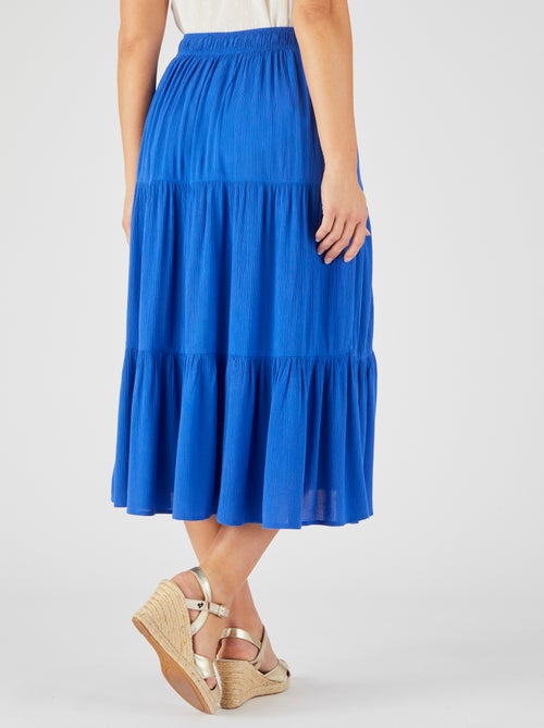 Jupe crépon pure viscose - Damart - Kiabi