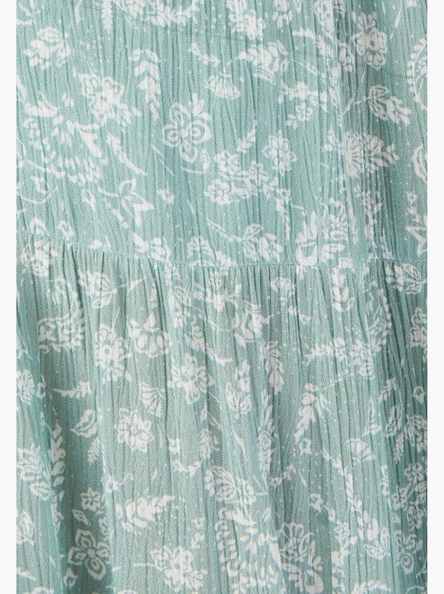 Jupe crépon pure viscose - Damart - Kiabi