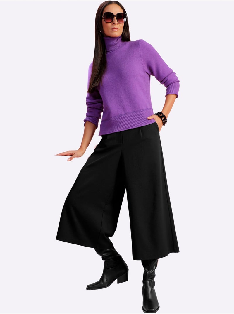 Jupe-culotte - taille standard - helline Noir - Kiabi