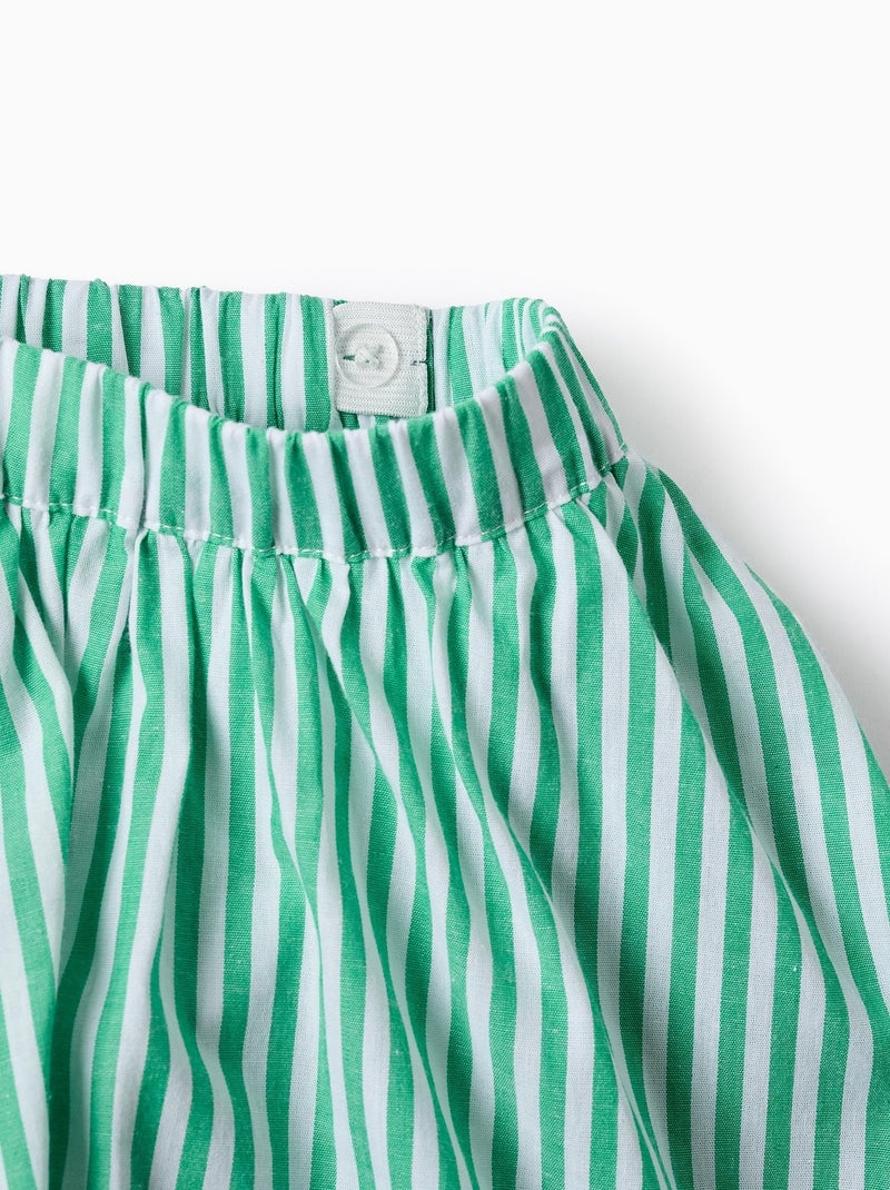Jupe-culotte à Rayures avec Short Intégré Vert - Kiabi