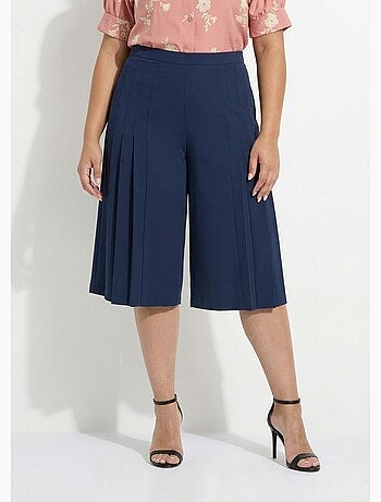 Jupe-culotte ample longue ceinture semi élastiquée - Afibel