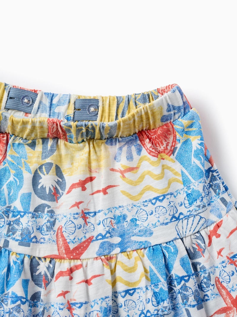 Jupe-culotte avec Motif Bleu - Kiabi