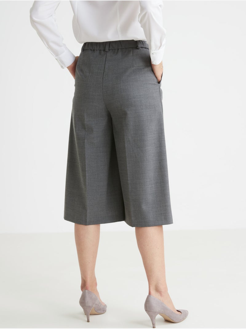Jupe-culotte élastiquée - DAXON gris anthracite - Kiabi