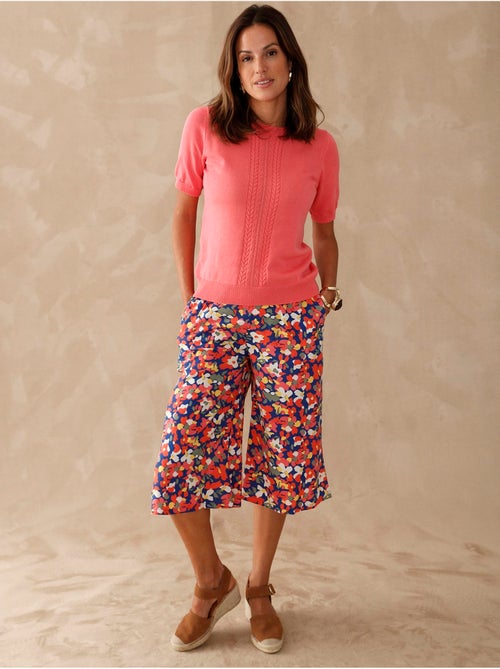 Jupe-culotte élastiquée - Kiabi