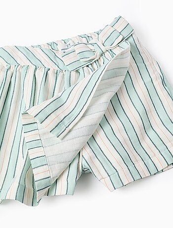 Jupe-Culotte en Coton à Rayures Brothers & Sisters