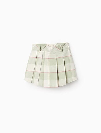 Jupe-Culotte en Flanelle à Carreaux