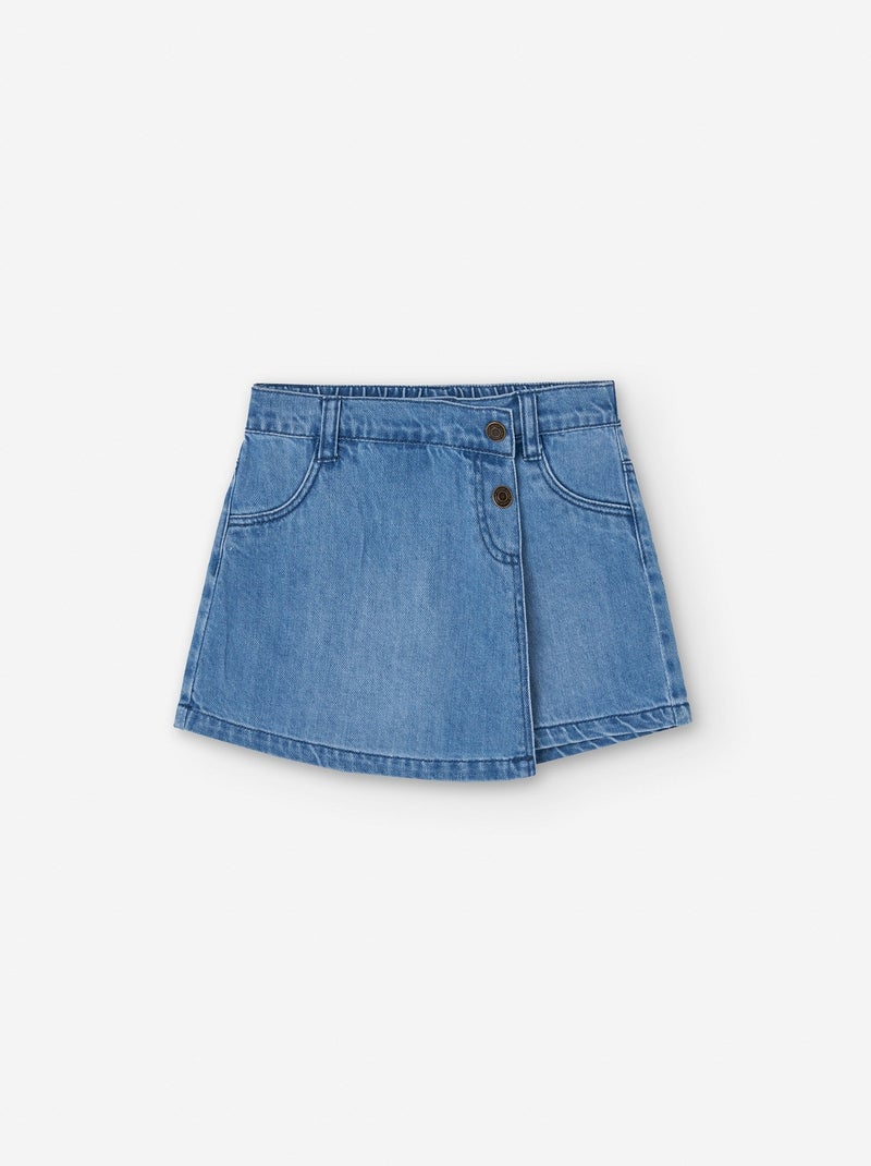 Jupe-Culotte en Jean Bleu - Kiabi