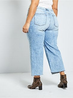 Jupe culotte en jean - Kiabi