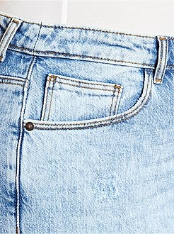 Jupe culotte en jean - Kiabi