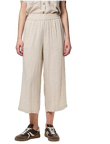 Jupe-culotte en lin mélangé Pieces Pia