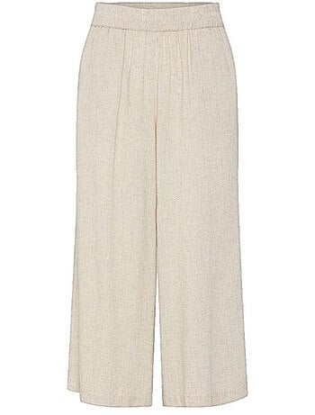 Jupe-culotte en lin mélangé Pieces Pia
