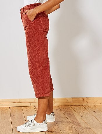 Jupe culotte en velours côtelé - Kiabi