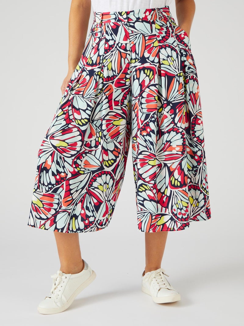 Jupe-culotte fibres pure viscose Lenzing(TM) EcoVero(TM) Climatyl - Damart Bleu - Kiabi