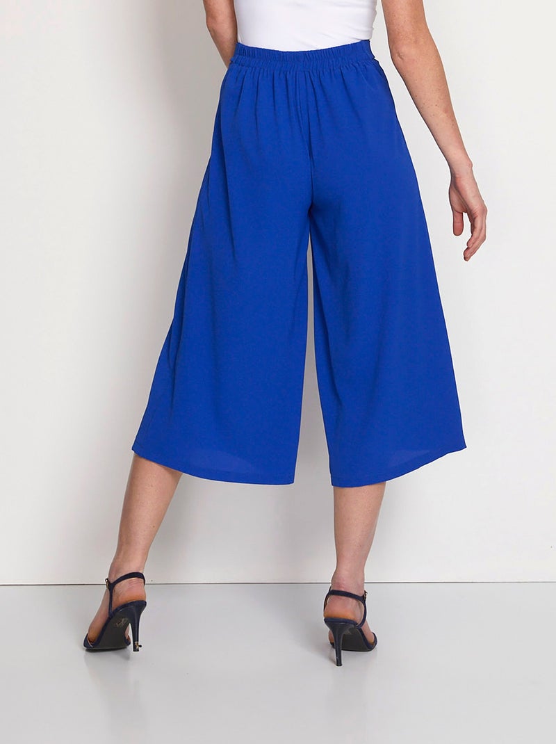 Jupe-culotte longue taille semi-élastiquée - Afibel Bleu - Kiabi