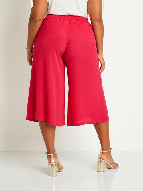 Jupe-culotte longue taille semi-élastiquée - Kiabi