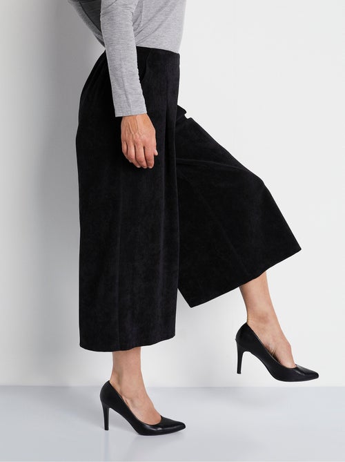 Jupe-culotte longue velours milleraies - Afibel - Kiabi
