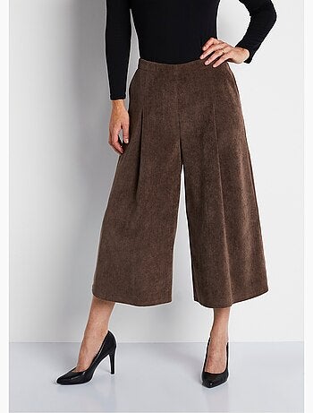 Jupe-culotte longue velours milleraies - Afibel